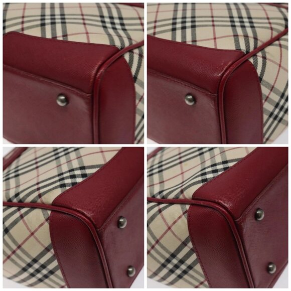 BURBERRY Nova Check Tote Bag Canvas Beige Auth 123324 - Picture 15 of 16